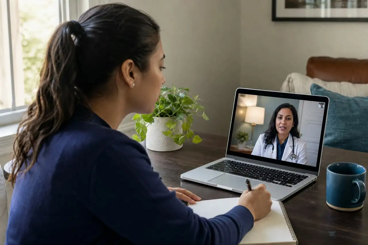 Clinician-guided care planning related to birth-control refill and telehealth questions