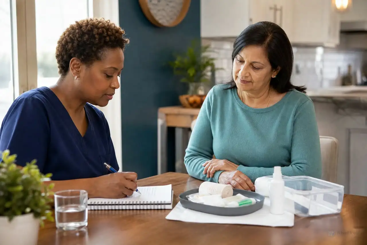 Clinician-guided care planning related to nutrition for wound healing