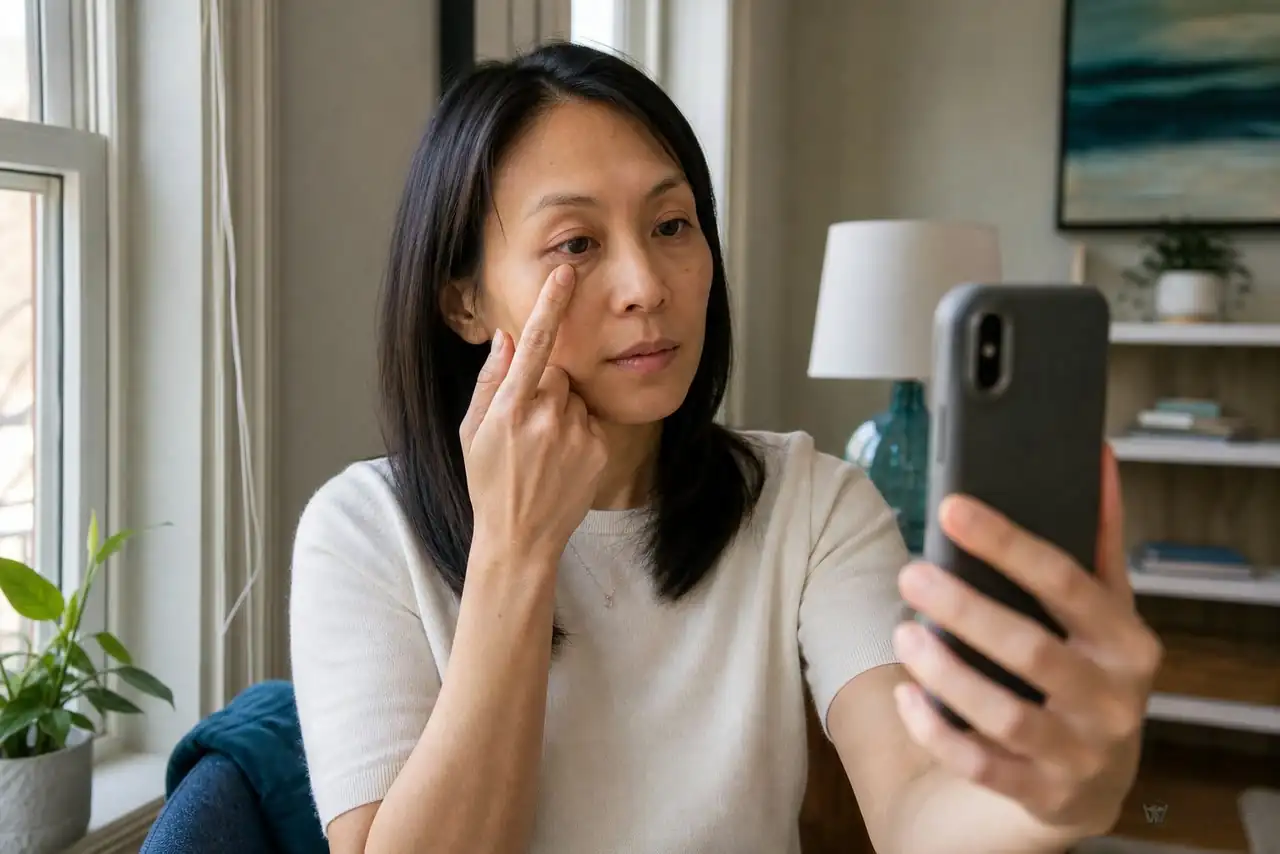 Clinician-guided care planning related to pink eye symptoms