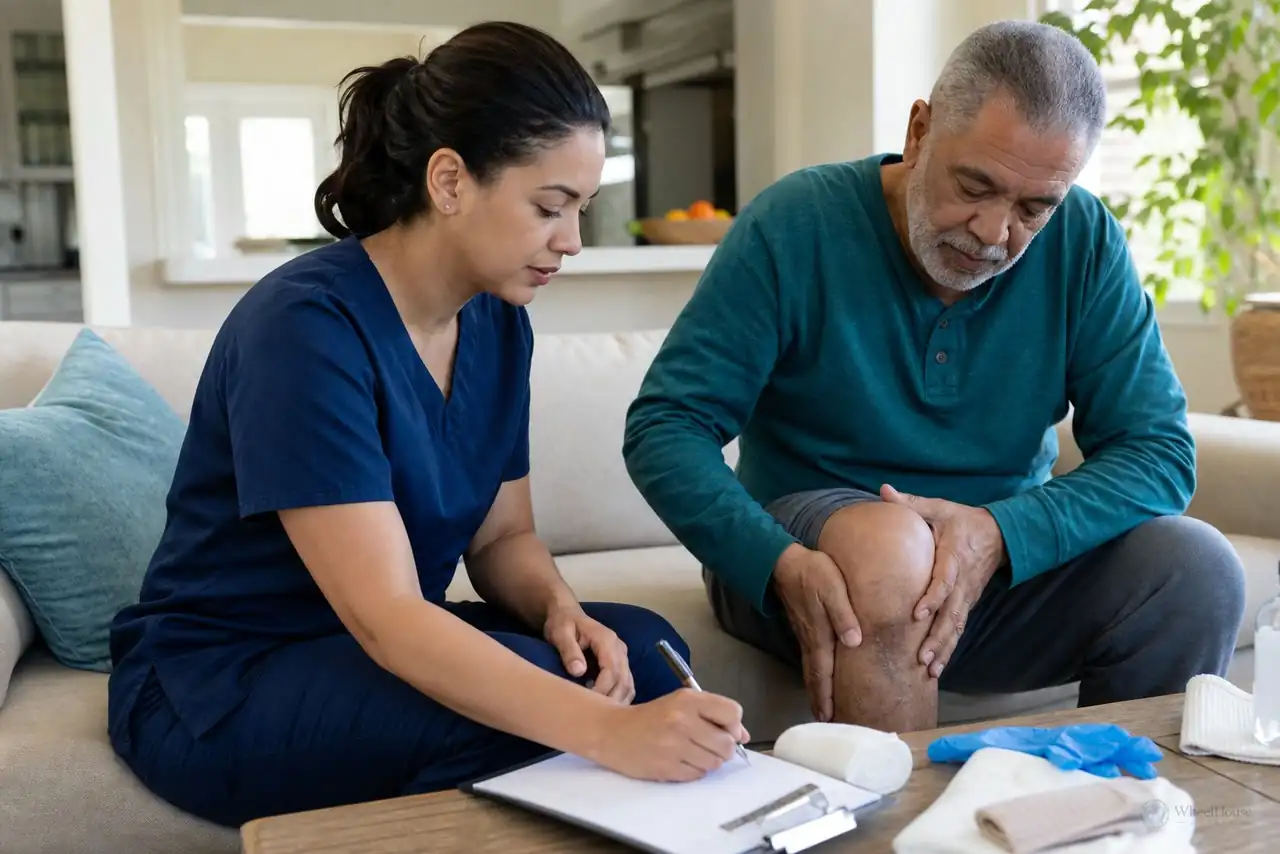 Clinician-guided care planning related to venous versus arterial leg ulcers