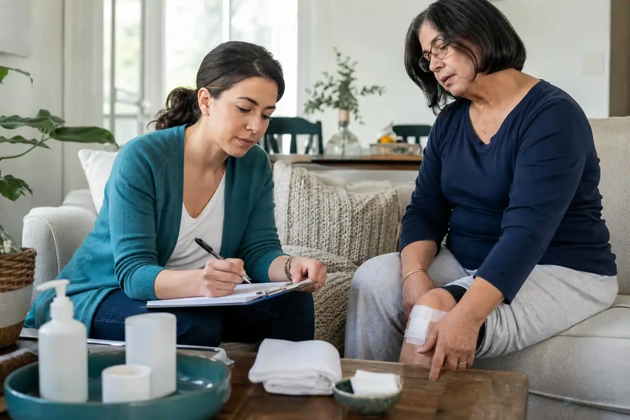 Clinician-guided care planning related to wound debridement