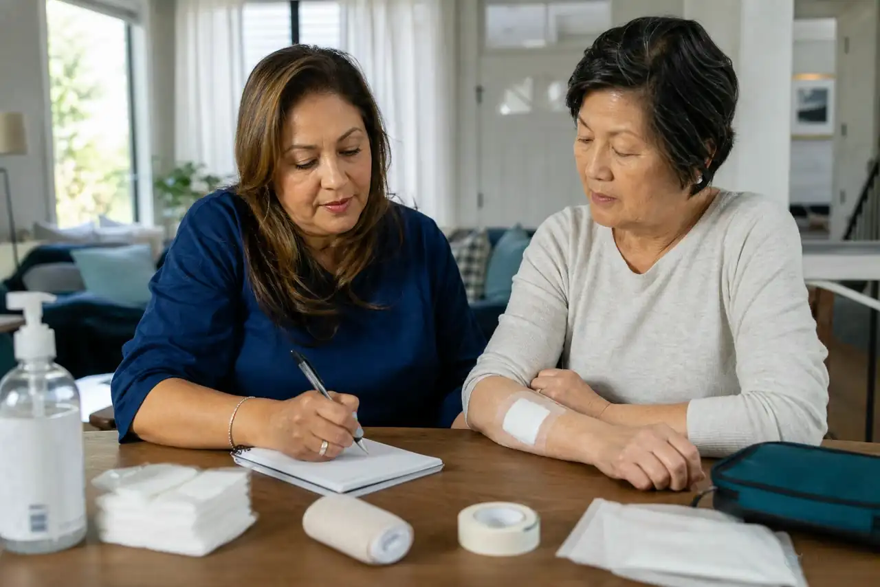 Clinician-guided care planning related to wound-dressing choices