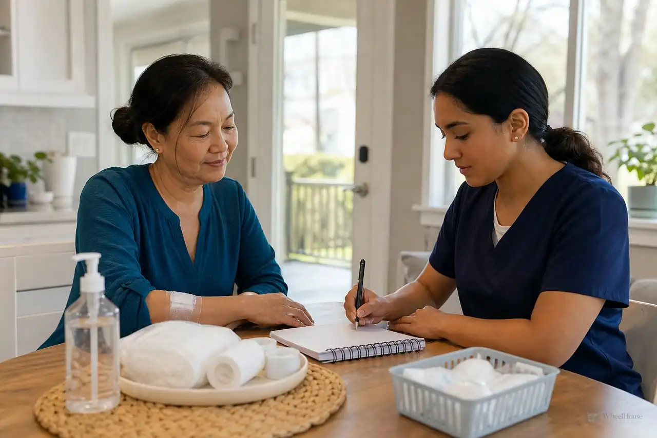 Clinician-guided care planning related to Stages of Wound Healing