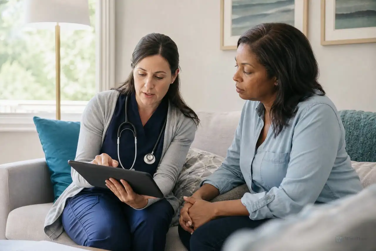 Clinician-guided care planning related to in-home clinical visits in Northern Virginia